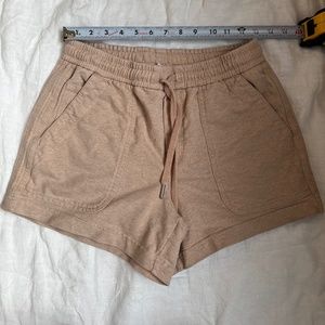 athleta farallon heathered short size 6 pink beige